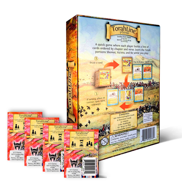 TorahLine 2022 Passover Bundle - 1x TorahLine Game 4x Plague Mini Games